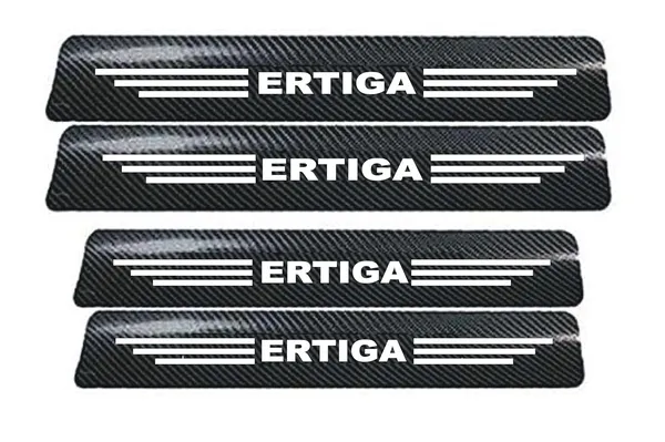 Vitior®_Carbon_Fiber_Door_Sill_Protector_for_Ertiga,_Set_of_4,_Anti-Scratch_Protection