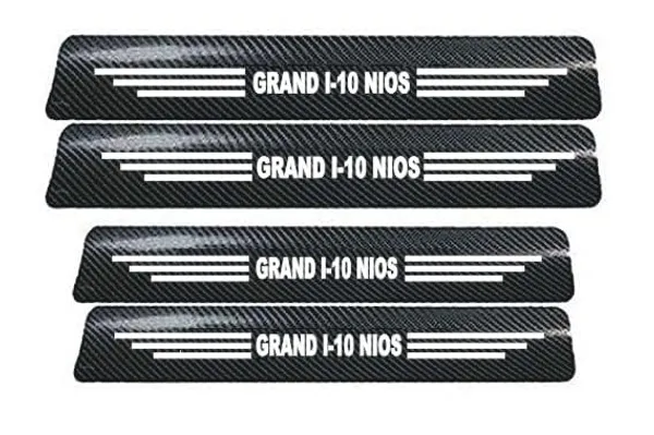 Vitior®_Carbon_Fiber_Door_Sill_Protector_for_Grand_i-10_Nios,_Set_of_4,_Anti-Scratch_Protection