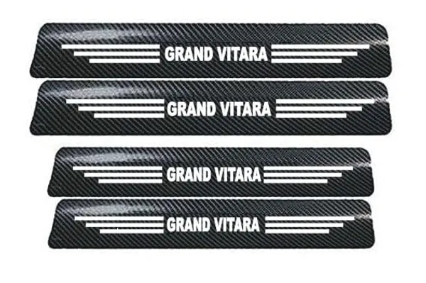 Vitior®_Car_Door_Sill_Protectors_for_Grand_Vitatra_Reflective_Carbon_Fiber_Vinyl_Threshold_Sticker_Decorative_Car_Door_Scuff_Plate_Anti-Scratch_Anti-Dirty_(Pack_of_4)