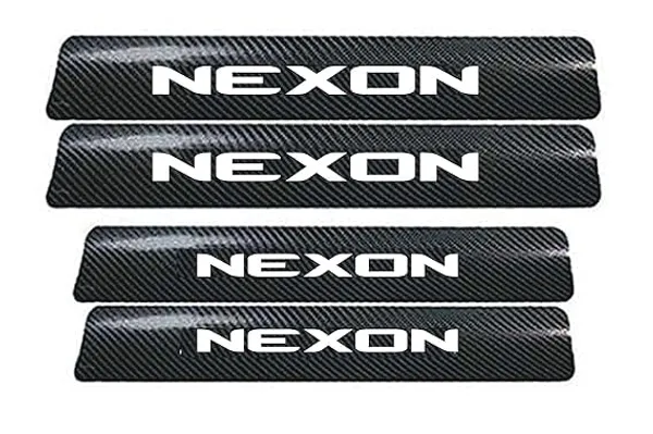 Carbon_Fiber_Door_Sill_Protector_for_Nexon,_Set_of_4,_Anti-Scratch_Protection