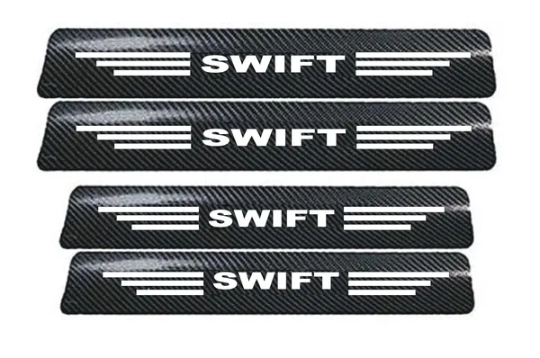 Carbon_Fiber_Door_Sill_Protector_for_Swift,_Set_of_4,_Anti-Scratch_Protection