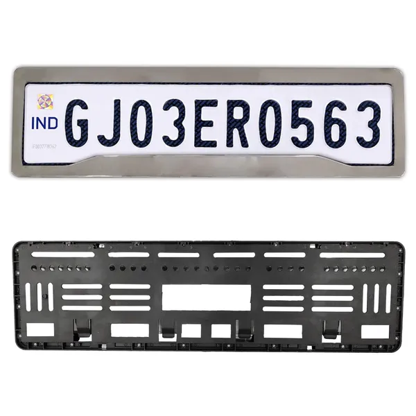 Car_License_Number_Plate_Frame_Universal_for_All_car_in_Chrome_Finish,_Set_of_2_pcs,_Back_and_Front.