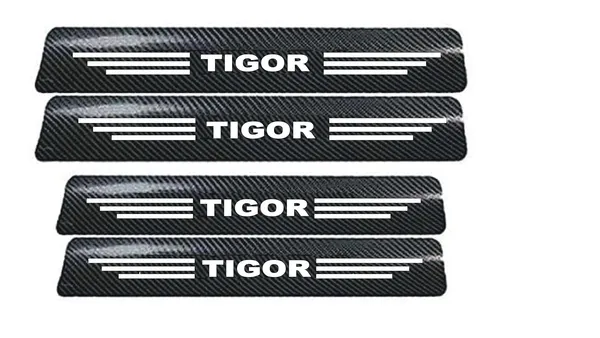 Carbon_Fiber_Door_Sill_Protector_for_Tigor,_Set_of_4,_Anti-Scratch_Protection