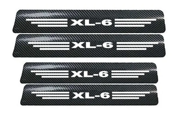 Vitior®_Car_Door_Sill_Protectors_for_XL-6_Reflective_Carbon_Fiber_Vinyl_Threshold_Sticker_Decorative_Car_Door_Scuff_Plate_Anti-Scratch_Anti-Dirty_(Pack_of_4)