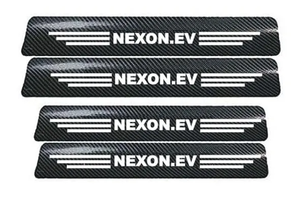 Vitior®_Carbon_Fiber_Door_Sill_Protector_for_Nexon_Ev,_Set_of_4,_Anti-Scratch_Protection