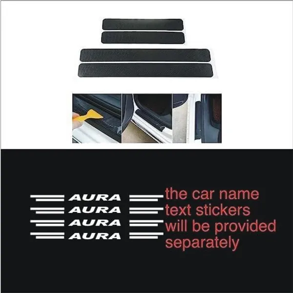 Automobile_Carbon_Fiber_Door_Sill_Protector_for_Aura,_Set_of_4,_Anti-Scratch_Protection