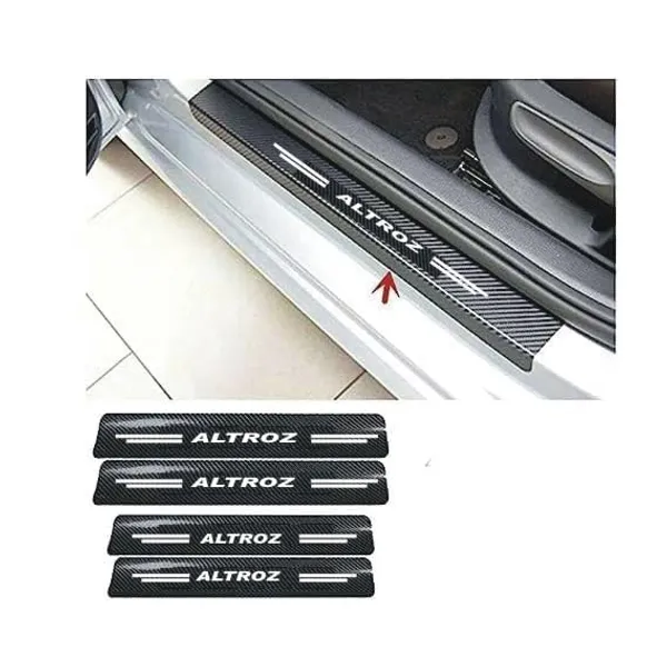 Automobile_Carbon_Fiber_Door_Sill_Protector_for_Altroz,_Set_of_4,_Anti-Scratch_Protection