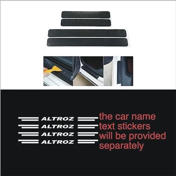Automobile_Carbon_Fiber_Door_Sill_Protector_for_Altroz,_Set_of_4,_Anti-Scratch_Protection