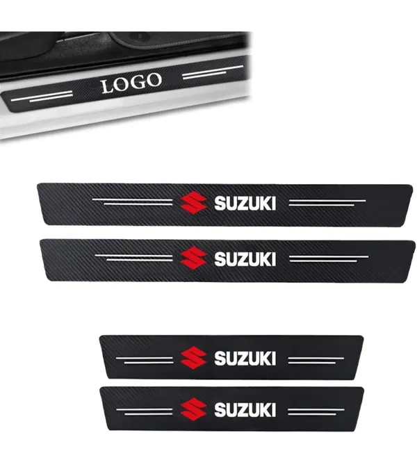 Automobile_Carbon_Door_Sill_Protector_Suzuki,_Set_of_4,_Anti-Scratch_Protection