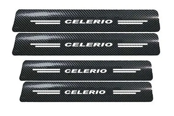 Automobile_Carbon_Door_Sill_Protector_Suzuki_Celerio,_Set_of_4,_Anti-Scratch_Protection