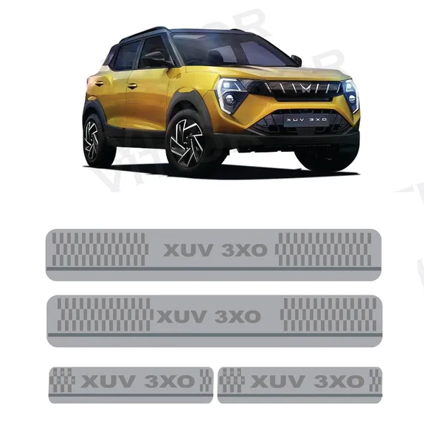 Sill_Plate/Door_Foot_Step_in_Stainless_Steel_Non_led_Xuv_3xo_2024.(Set_of_4_Pcs)