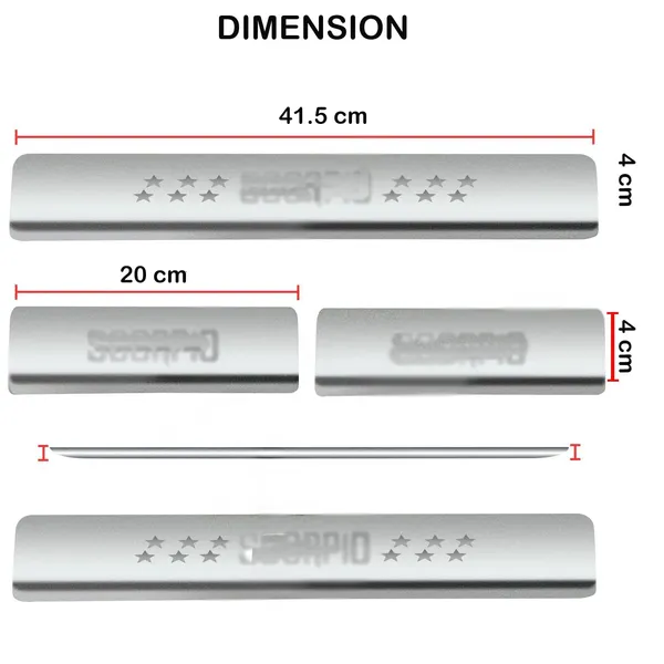 Sill_Plate/Door_Foot_Step_in_Stainless_Steel_Non_led_Accent.(Set_of_4_Pcs)