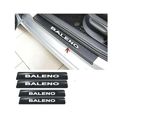 Carbon_Door_Sill_Protector_Baleno,_Set_of_4,_Anti-Scratch_Protection