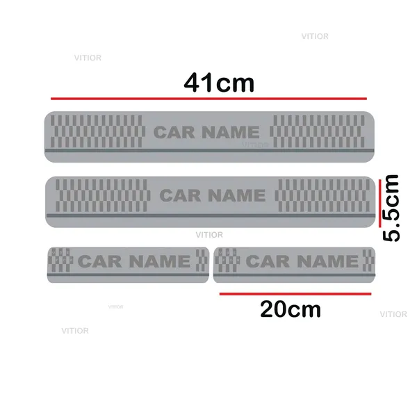 Sill_Plate/Door_Foot_Step_in_Stainless_Steel_Non_led_Dzire.(Set_of_4_Pcs)