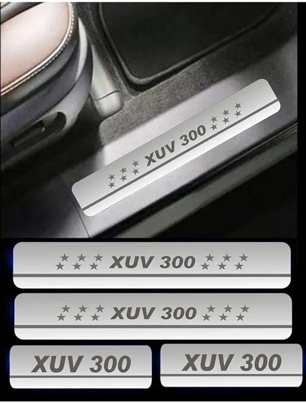 Sill_Plate/Door_Foot_Step_in_Stainless_Steel_Non_led_Self-Adhesive_Car_Door_Entry_Guard_Protector_Xuv_300.(Set_of_4_Pcs)