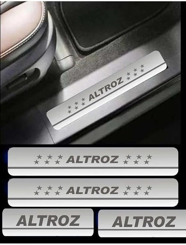 Sill_Plate/Door_Foot_Step_in_Stainless_Steel_Non_led_Self-Adhesive_Car_Door_Entry_Guard_Protector_Altroz.(Set_of_4_Pcs)