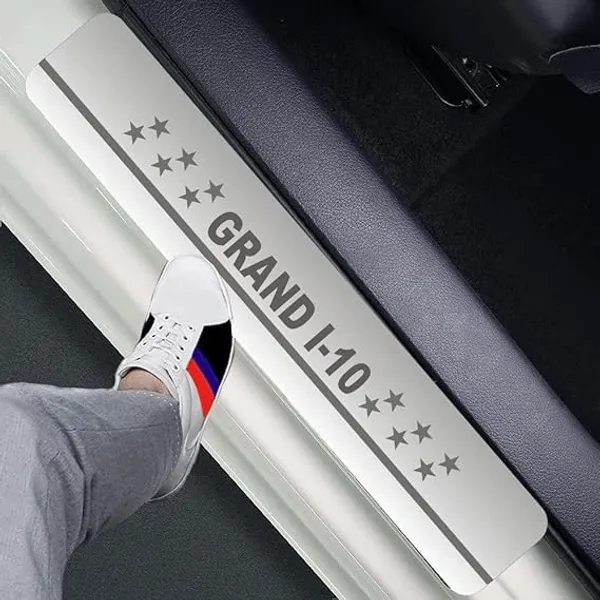 Sill_Plate/Door_Foot_Step_in_Stainless_Steel_Non_led_Self-Adhesive_Car_Door_Entry_Guard_Protector_Grand_I-10.(Set_of_4_Pcs)