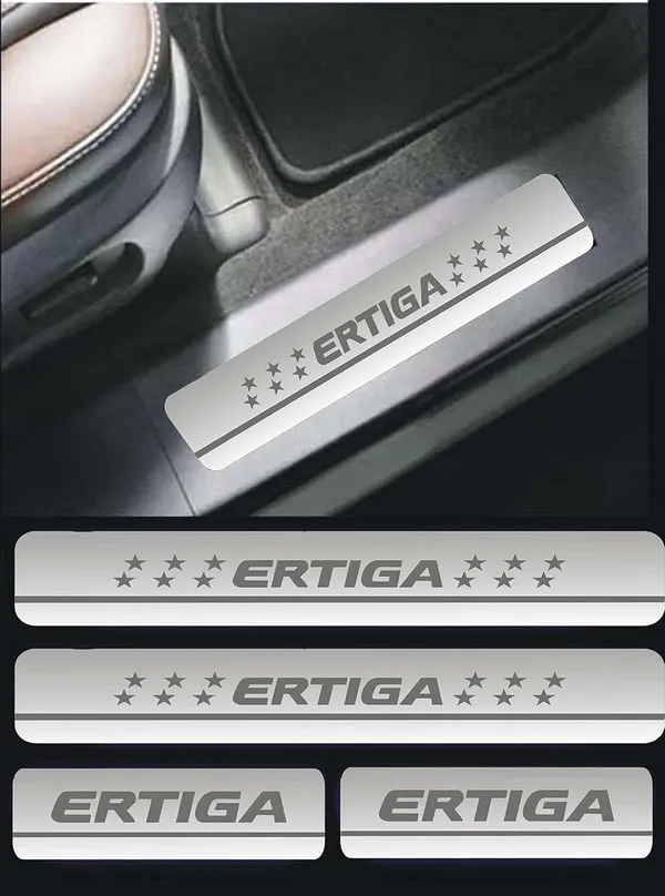 Sill_Plate/Door_Foot_Step_in_Stainless_Steel_Non_led_Self-Adhesive_Car_Door_Entry_Guard_Protector_Ertiga_(Pack_of_4)