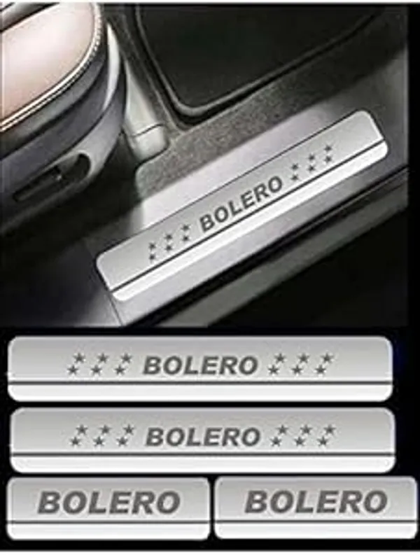 Sill_Plate/Door_Foot_Step_in_Stainless_Steel_Non_led_Self-Adhesive_Car_Door_Entry_Guard_Protector_Bolero.(Set_of_4_Pcs)