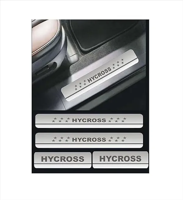 Sill_Plate/Door_Foot_Step_in_Stainless_Steel_Non_led_Self-Adhesive_Car_Door_Entry_Guard_Protector_Hycross.(Set_of_4_Pcs)