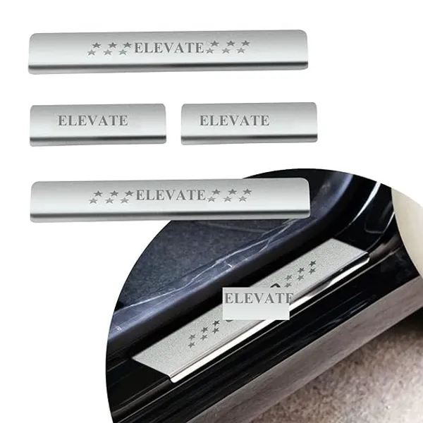 Sill_Plate/Door_Foot_Step_in_Stainless_Steel_Non_led_Self-Adhesive_Car_Door_Entry_Guard_Protector_Elevate.(Set_of_4_Pcs)