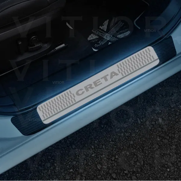 Sill_Plate/Door_Foot_Step_in_Stainless_Steel_Non_led_Self-Adhesive_Car_Door_Entry_Guard_Protector_Creta.(Set_of_4_Pcs)