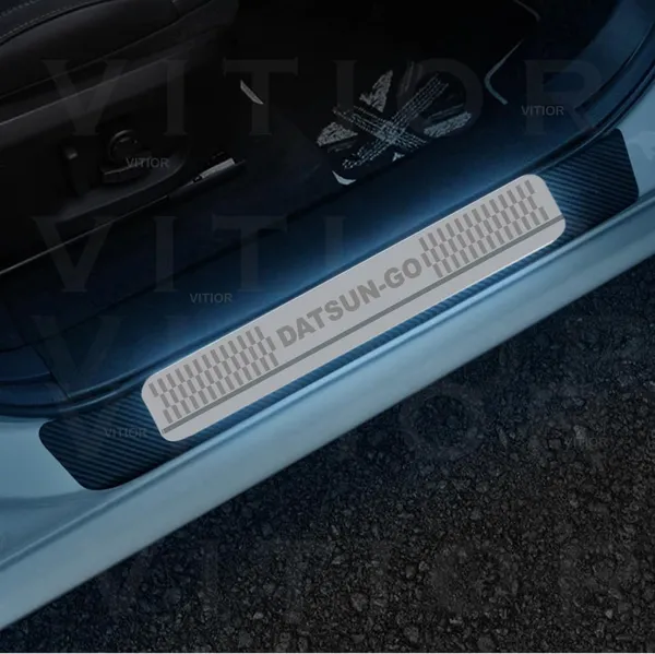 Sill_Plate/Door_Foot_Step_in_Stainless_Steel_Non_led_Self-Adhesive_Car_Door_Entry_Guard_Protector_Datsun-Go.(Set_of_4_Pcs)