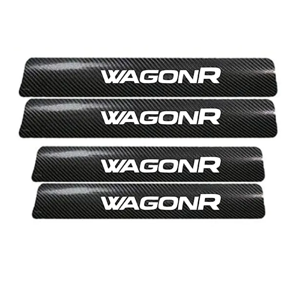 Automobile_Carbon_Door_Sill_Protector_Wagon_R,_Set_of_4,_Anti-Scratch_Protection_Wrap_Film_Self-Adhesive_Tape.