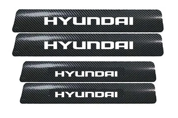 Automobile_Carbon_Door_Sill_Protector_Hyundai,_Set_of_4,_Anti-Scratch_Protection_Wrap_Film_Self-Adhesive_Tape.