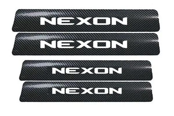 Automobile_Carbon_Door_Sill_Protector_Nexon,_Set_of_4,_Anti-Scratch_Protection_Wrap_Film_Self-Adhesive_Tape