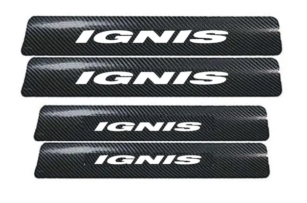 Automobile_Carbon_Door_Sill_Protector_Ignis,_Set_of_4,_Anti-Scratch_Protection_Wrap_Film_Self-Adhesive_Tape