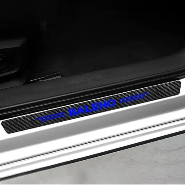 Automobile_Carbon_Door_Sill_Protector_Baleno,_Set_of_4,_Anti-Scratch_Protection_Wrap_Film_Self-Adhesive_Tape