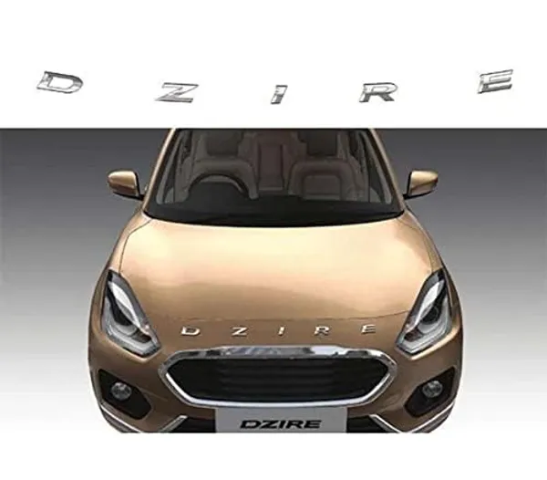 Emblem_car_Chrome_Letters_Decal/Monogram_Bonnet_Stickers_Accessories_Alphabets_in_Chrome_for_Dzire.