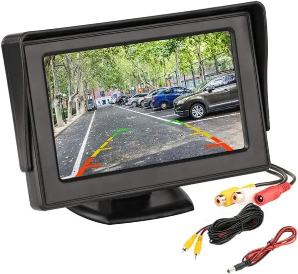 4.3-Inch_Car_Rear_View_Monitor_with_Sunshade_|_TFT_LCD_Display_for_Reverse_Camera_|_AV_Input_with_RCA_Connectors_|_Universal_Backup_Screen_for_Parking_Assistance