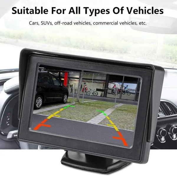 4.3-Inch_Car_Rear_View_Monitor_with_Sunshade_|_TFT_LCD_Display_for_Reverse_Camera_|_AV_Input_with_RCA_Connectors_|_Universal_Backup_Screen_for_Parking_Assistance