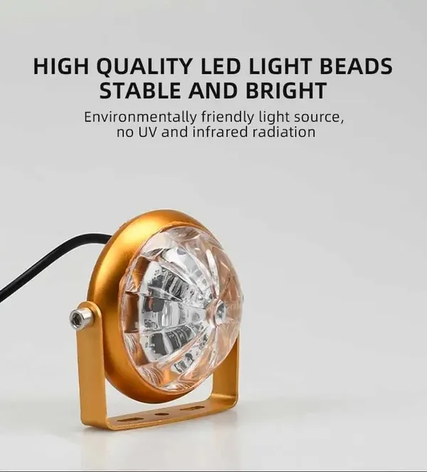 Round_Led_Gold_10W_Round_LED_Motorcycle/ATV_Auxiliary_Light_–_High‑Power_Spot_Beam,_Waterproof_IP67,_Aluminum_Housing,_Universal_Mount_for_Bike.