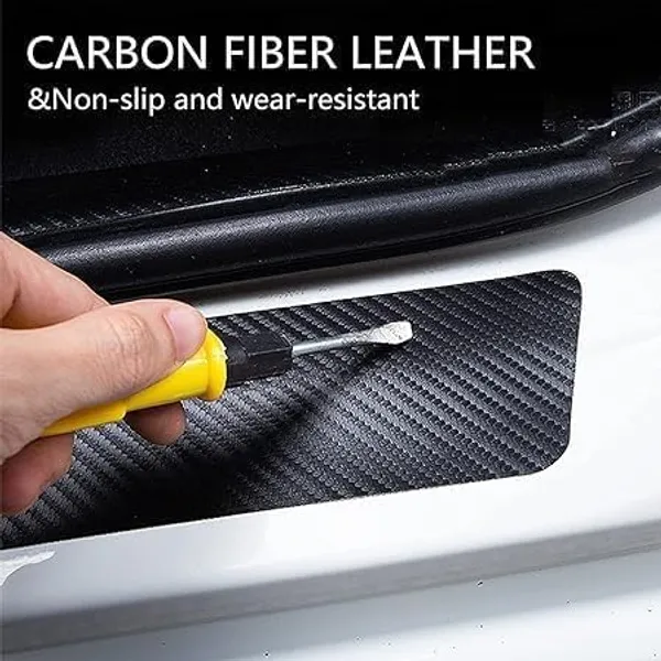 Car_Door_Sill_Protectors_for_New_Swift,_4_Pcs_Reflective_Carbon_Fiber_Vinyl_Threshold_Sticker_Decorative_Car_Door_Scuff_Plate,Anti-Scratch,_Anti-Dirty,