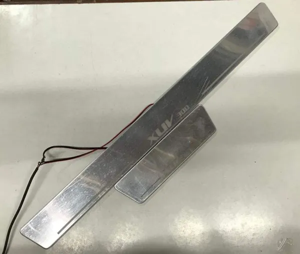 Mirror_finish_LED_Door_Sill_Foot_Step_Plates_compatible_for_XUV_300_(Blue)_Pack_of_4