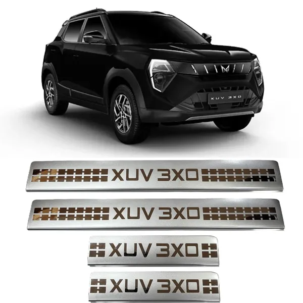 Sill_Plate/Door_Foot_Step_in_Stainless_Steel_Non_led_Xuv_3xo_(Set_of_4_Pcs)
