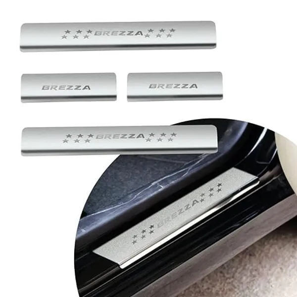 Sill_Plate_Door_Foot_Step_in_Stainless_Steel_Non_led_Self-Adhesive_Car_Door_Entry_Guard_Protector_Brezza_(Set_of_4_Pcs)