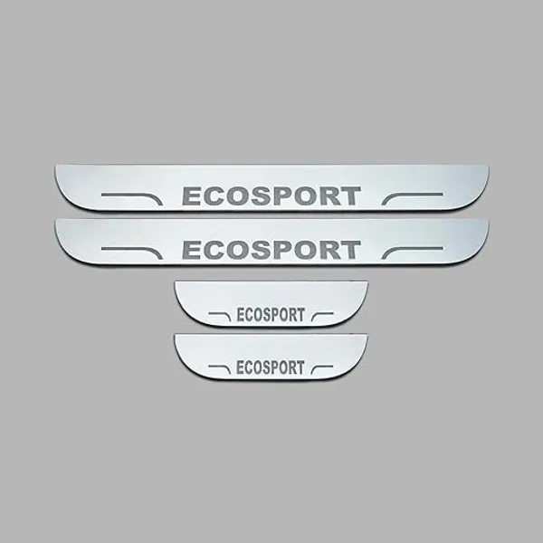 car_Accessories_Eco_Sport_Door_Foot_Step_|_Sill_Plate_Blue_Led_Silver_Mirror_Finish_(Pack_of_4_Pcs)