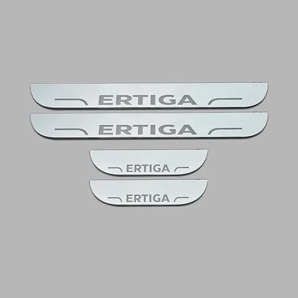 car_Accessories_Ertiga_Door_Foot_Step_|_Sill_Plate_Blue_Led_Silver_Mirror_Finish_(Pack_of_4_Pcs)