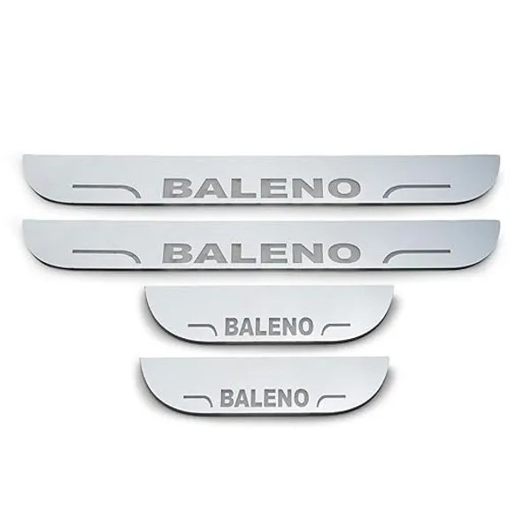 car_Accessories_Baleno_Door_Foot_Step_|_Sill_Plate_Blue_Led_Silver_Mirror_Finish_(Pack_of_4_Pcs)