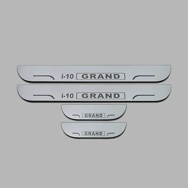 car_Accessories_Grand_I-10_Door_Foot_Step_|_Sill_Plate_Blue_Led_Silver_Mirror_Finish_(Pack_of_4_Pcs)