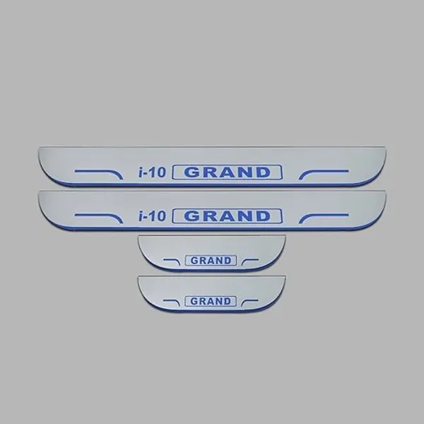 car_Accessories_Grand_I-10_Door_Foot_Step_|_Sill_Plate_Blue_Led_Silver_Mirror_Finish_(Pack_of_4_Pcs)