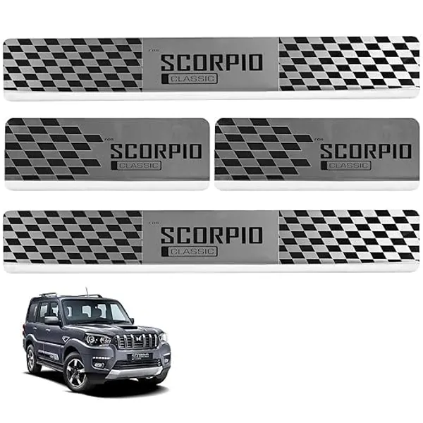 Sill_Plate_Door_Foot_Step_in_Stainless_Steel_Non_led_Self-Adhesive_Car_Door_Entry_Guard_Protector_Scorpio_(Set_of_4_Pcs)
