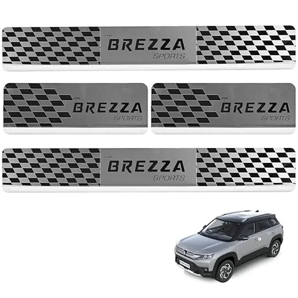 Sill_Plate_Door_Foot_Step_in_Stainless_Steel_Non_led_Self-Adhesive_Car_Door_Entry_Guard_Protector_Brezza_(Set_of_4_Pcs)