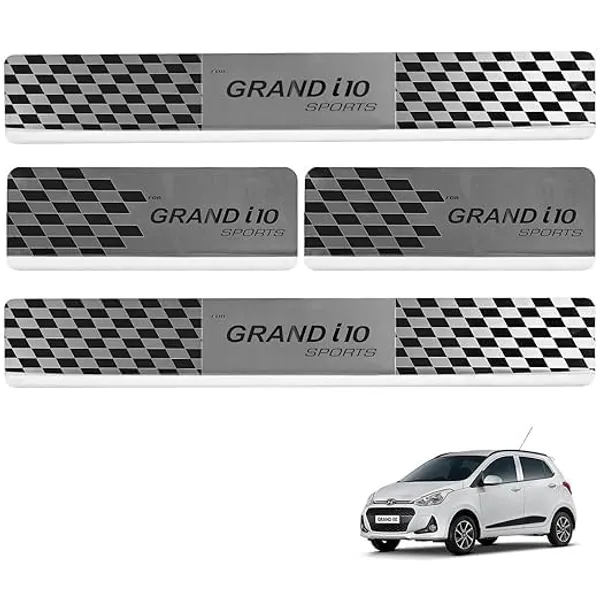 Sill_Plate_Door_Foot_Step_in_Stainless_Steel_Non_led_Self-Adhesive_Car_Door_Entry_Guard_Protector_Grand_I-10_(Set_of_4_Pcs)