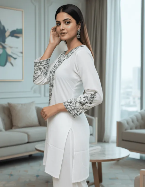 Premium_Black_Chikankari_Embroidered_Kurti_Soft_Rayon,_Elegant_Handwork