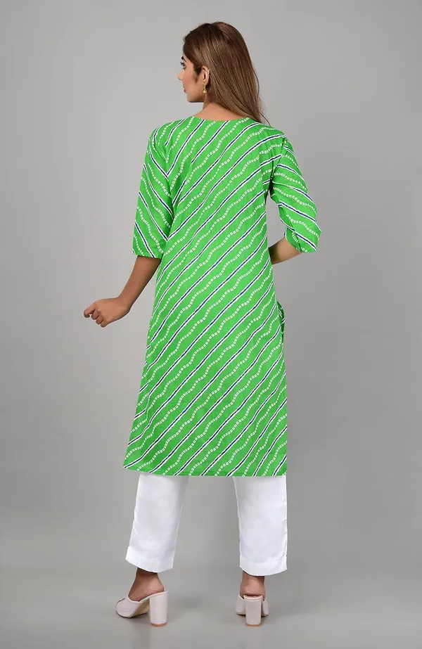 Green_Printed_Cotton_Straight_Kurti_For_Women